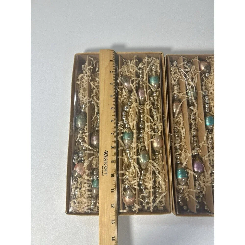 Ashland Pastel Easter Color Metallic Tone Beaded Christmas Ornaments Garland